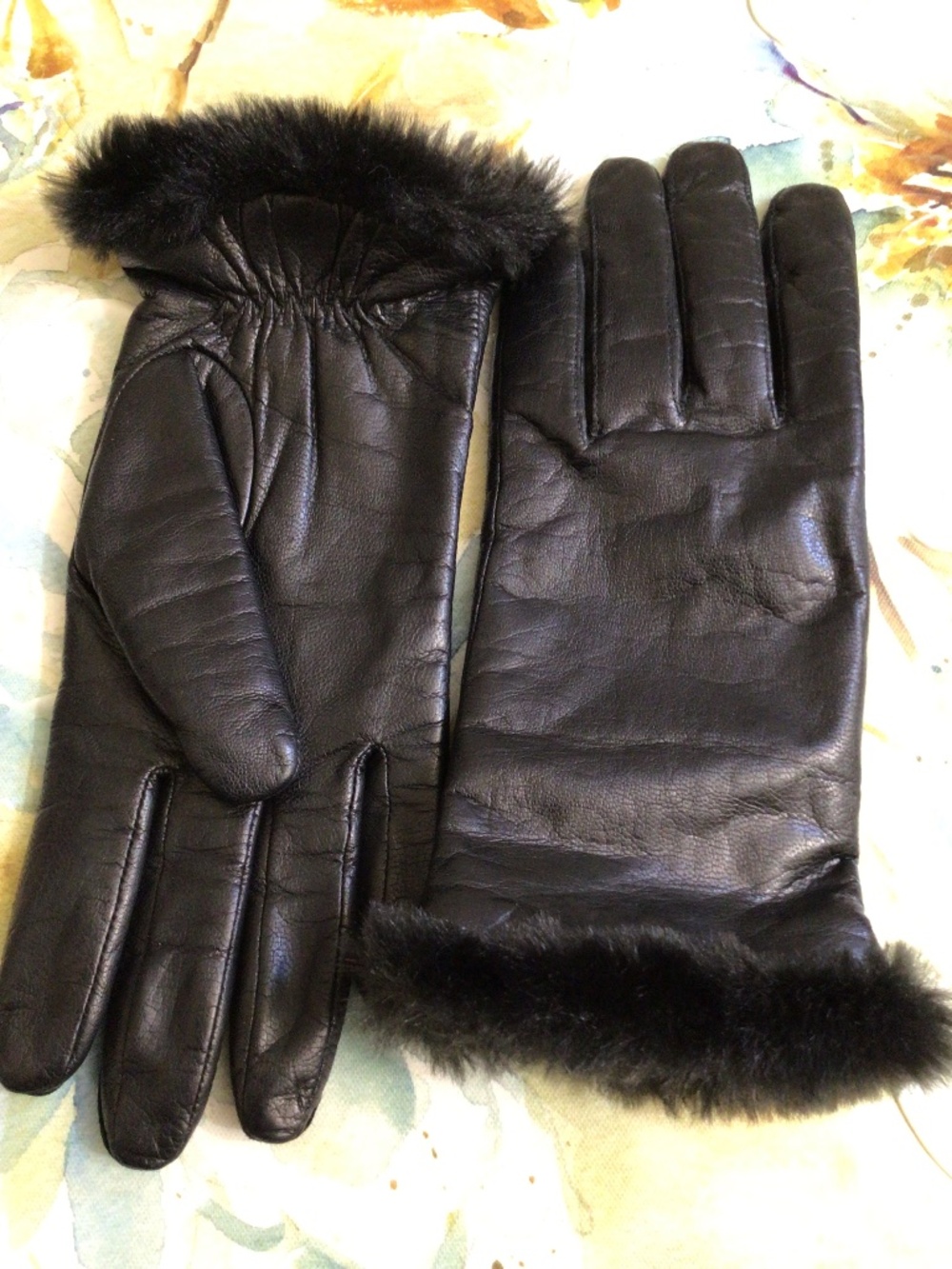 Women's Black Lined Leather Gloves Women's XL Thinsulate